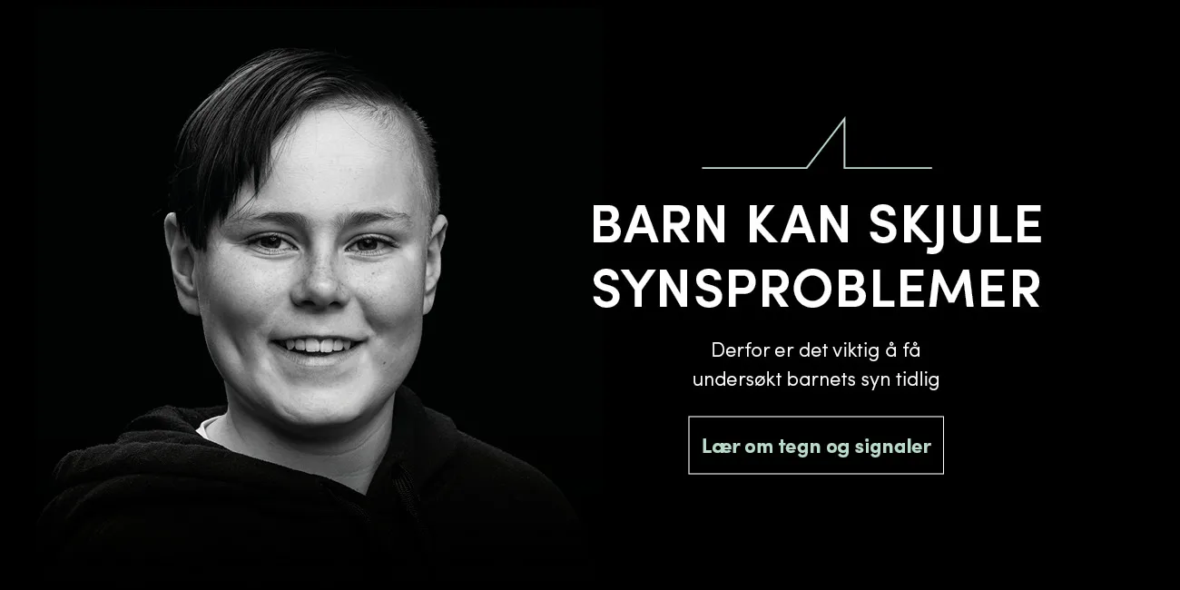 Barn kan skjule synsproblemer - bestill synstest tidlig
